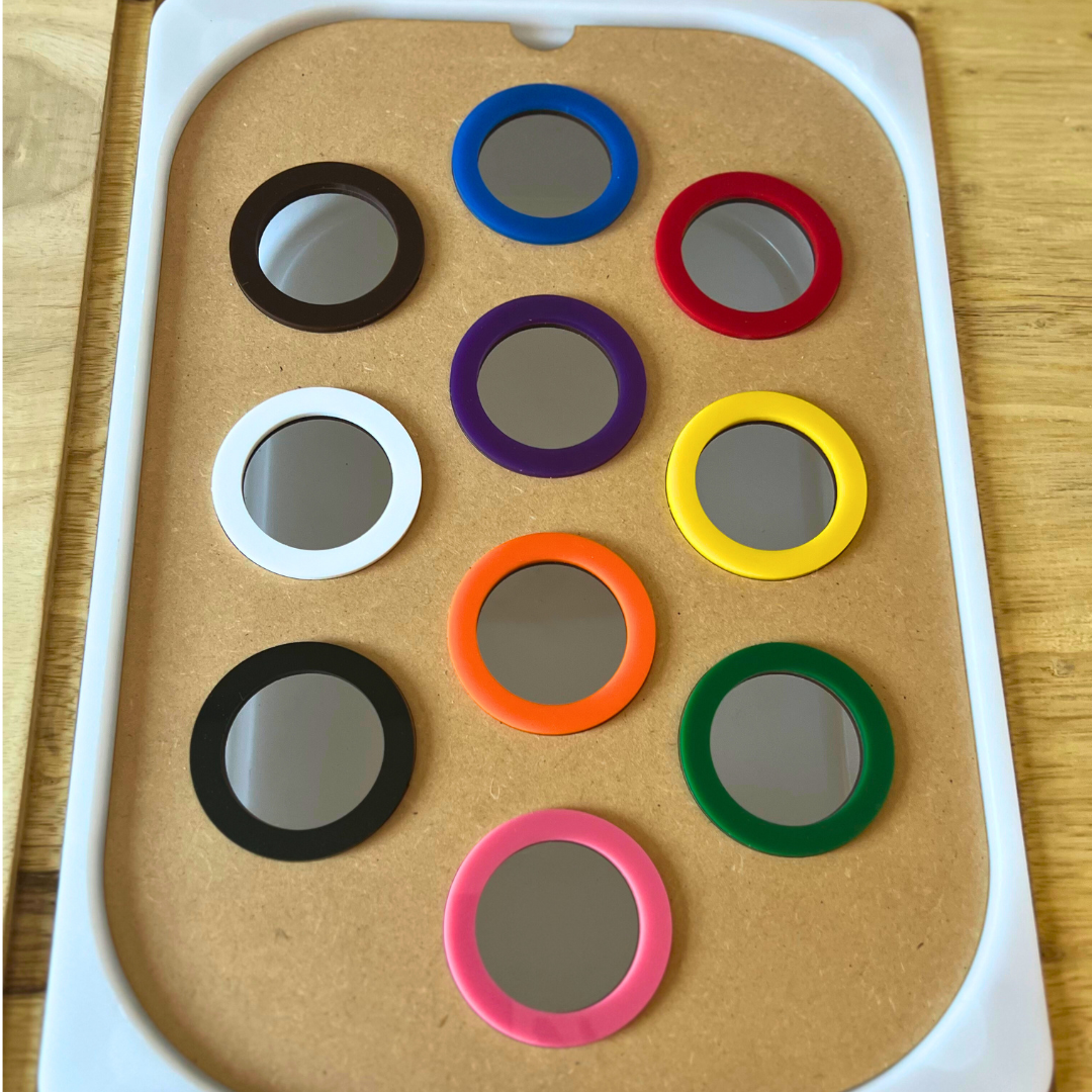 Colored Rings Sensory Lid Insert