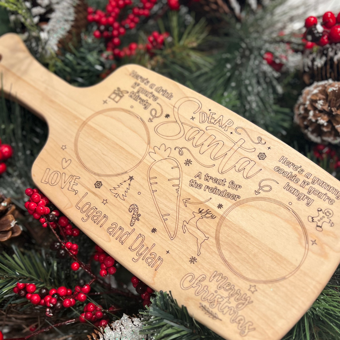 Custom Santa Treat Board