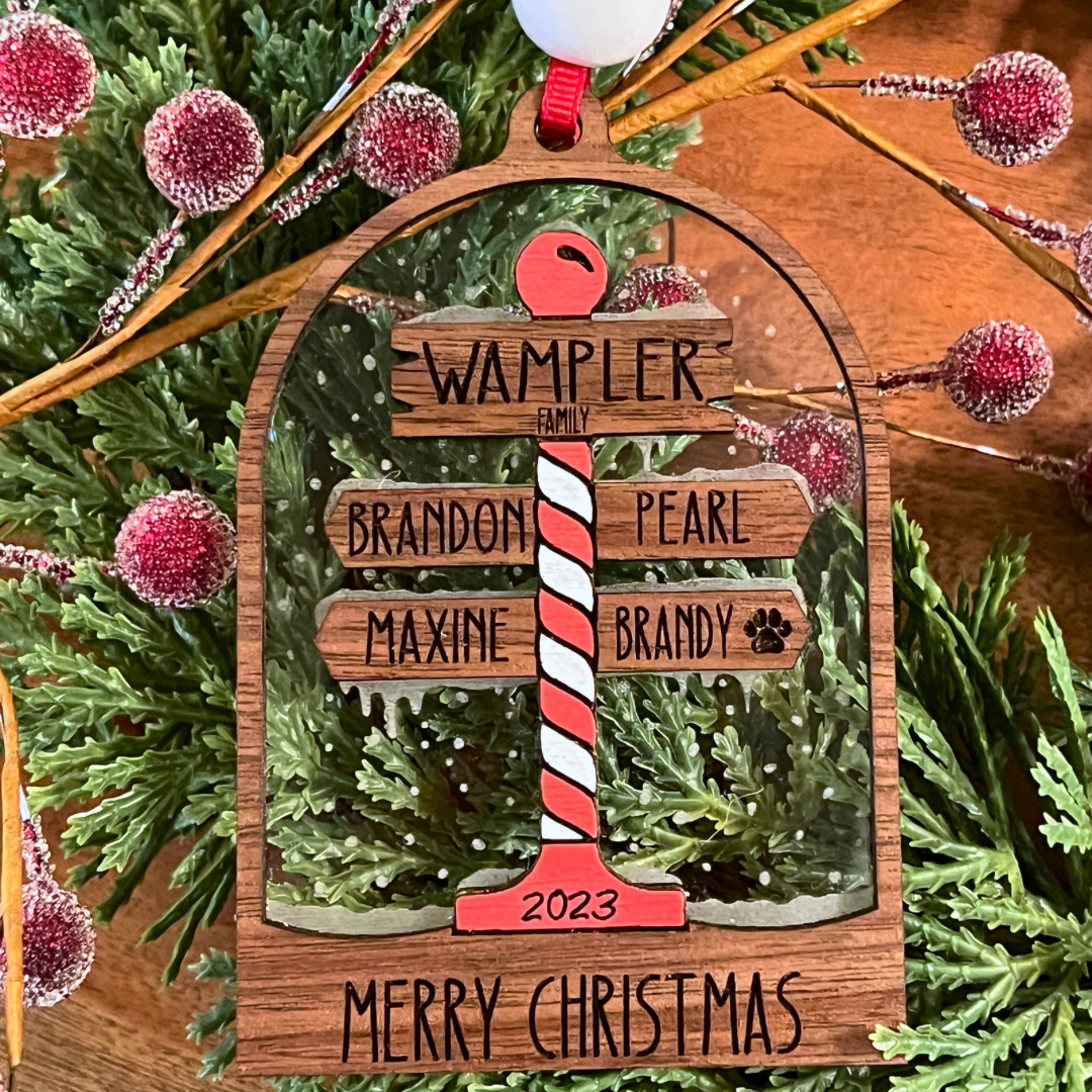 Personalized Family Christmas Ornament