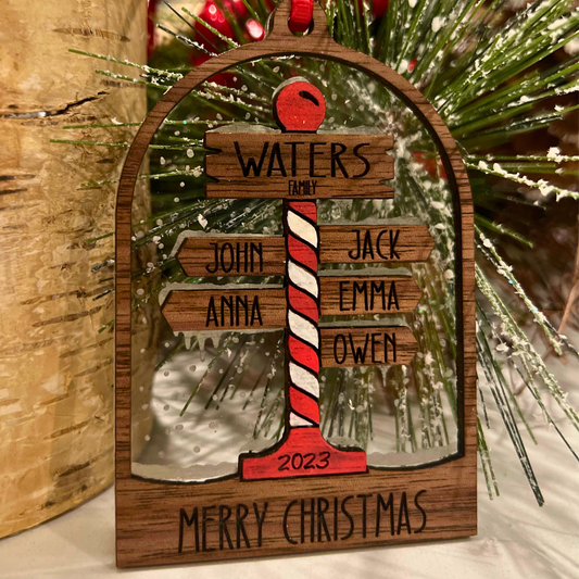 Personalized Family Christmas Ornament