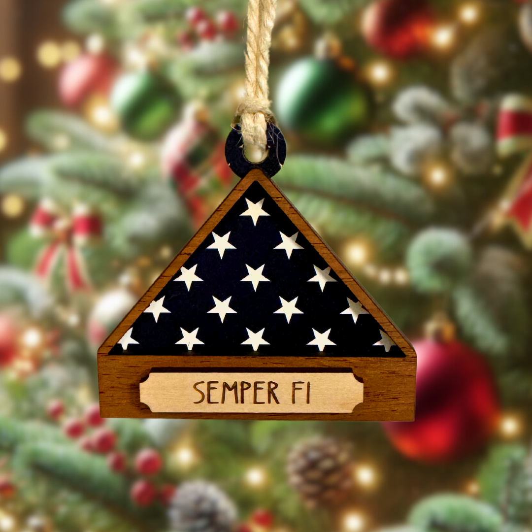 Patriotic Memorial Ornament | Custom Flag Design