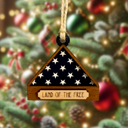 Patriotic Memorial Ornament | Custom Flag Design