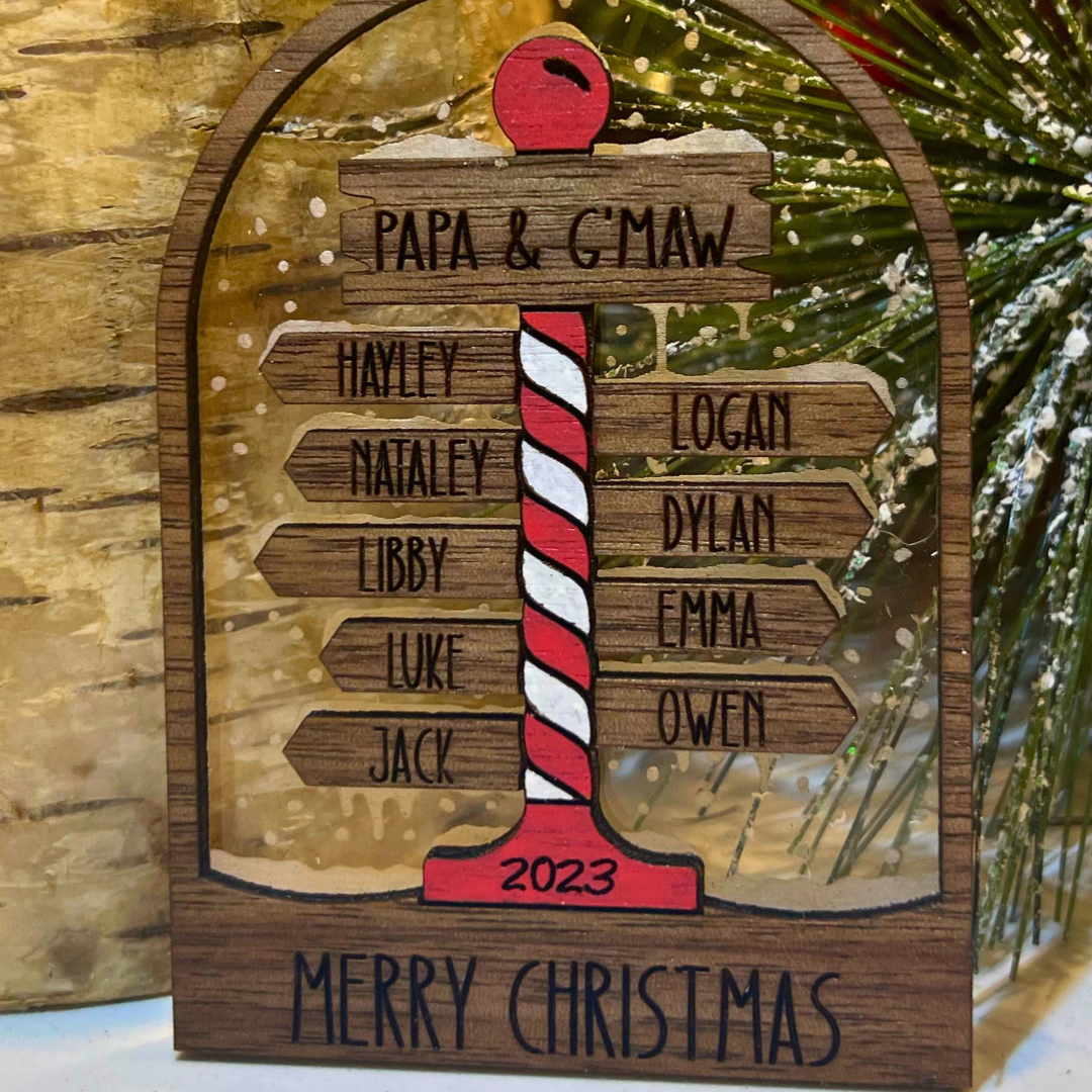 Personalized Family Christmas Ornament