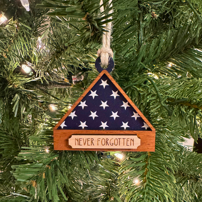 Patriotic Memorial Ornament | Custom Flag Design