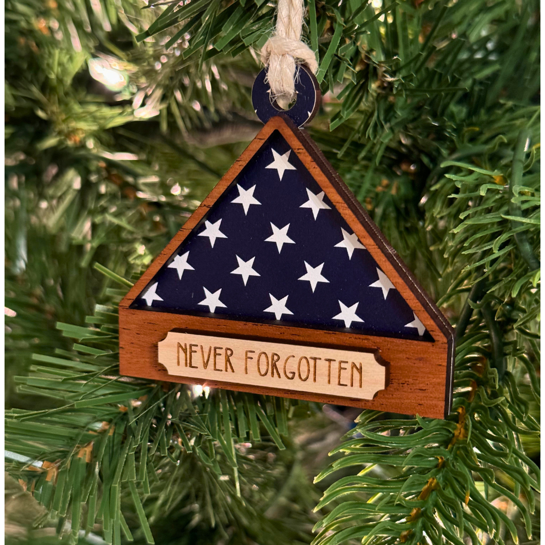 Patriotic Memorial Ornament | Custom Flag Design