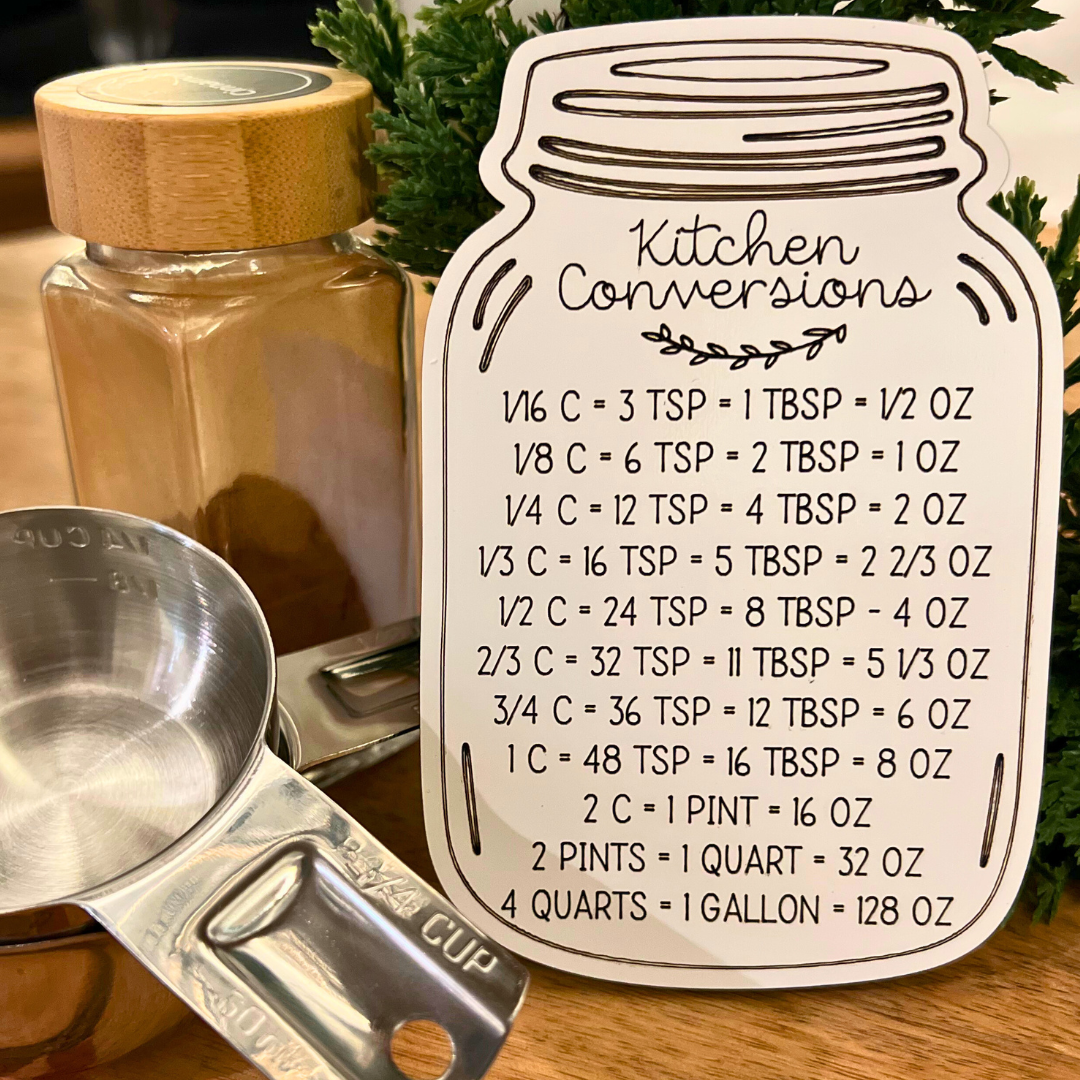 Conversion Magnets Kitchen Conversions Measurement Magnet – Triple Twig Designs
