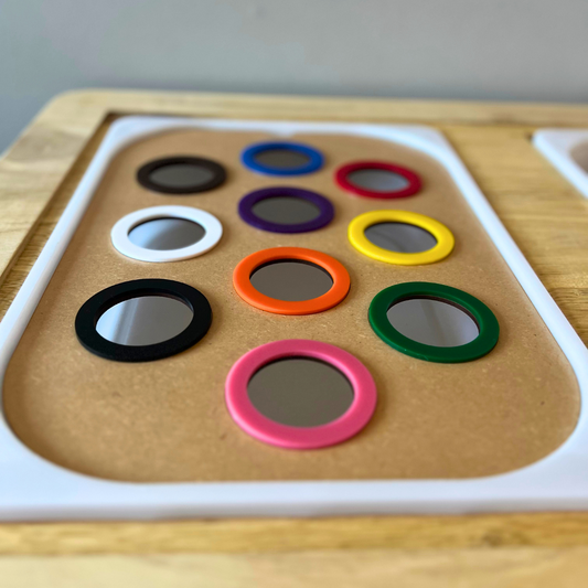 Colored Rings Sensory Lid Insert