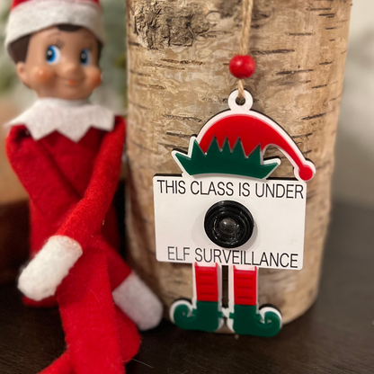 Elf Camera Surveillance Ornament