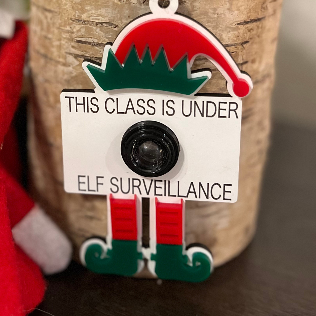 Elf Camera Surveillance Ornament