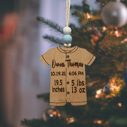 Baby Birth Stats Keepsake Ornament