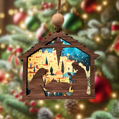 Bethlehem Nativity Ornament | Christmas Nativity Ornament