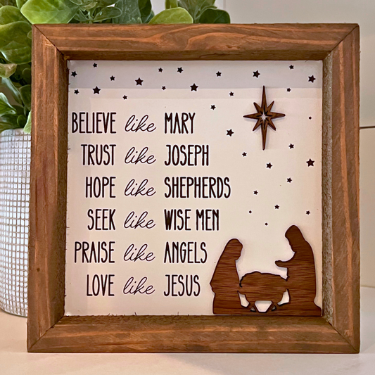 Love like Jesus Wooden Sign