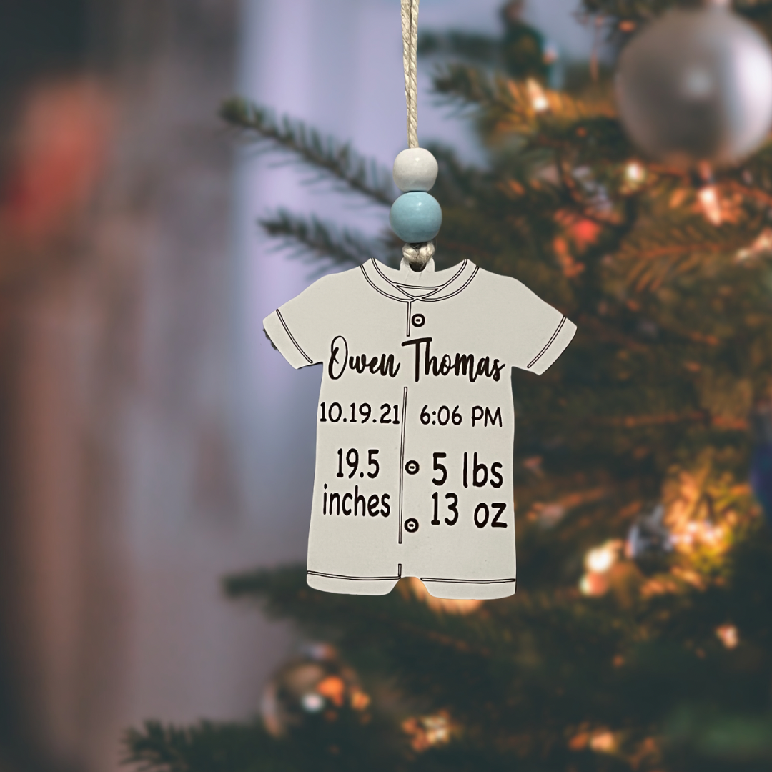 Baby Birth Stats Keepsake Ornament