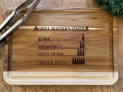 Grill Master's Timer Cutting Board