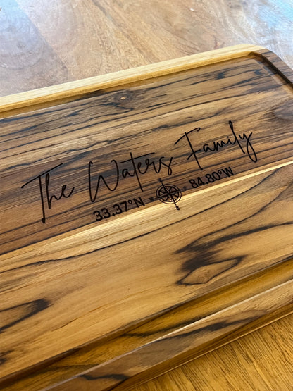 Custom Teak Cutting Board