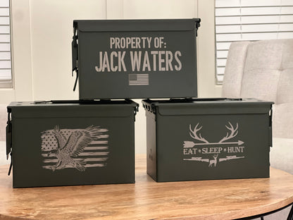 Personalized .50 Caliber Ammo Can