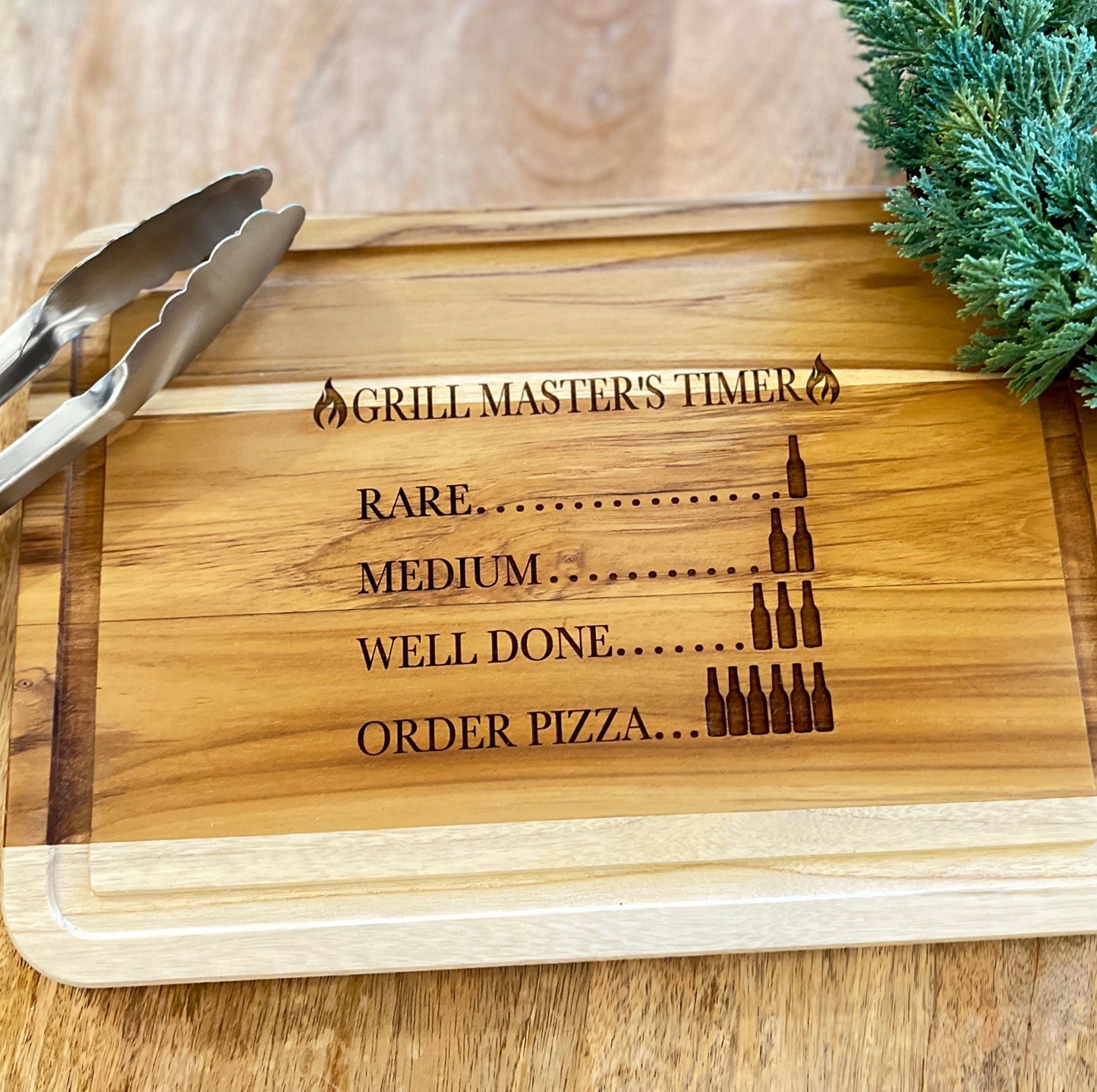 Grill Master's Timer Cutting Board