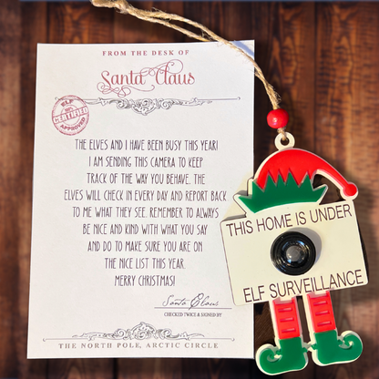 Elf Camera Surveillance Ornament